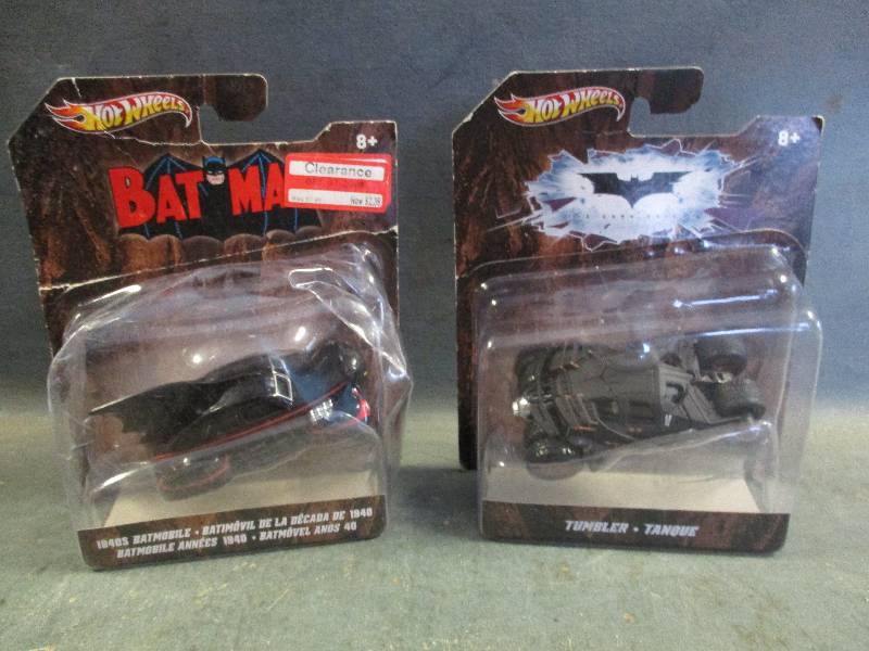 lot 56 image: Batman Hot Wheels Vehicles