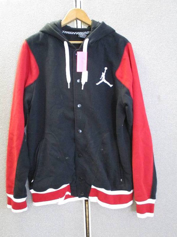 lot 84 image: Button Up Hoodie with Air Jordan Logo