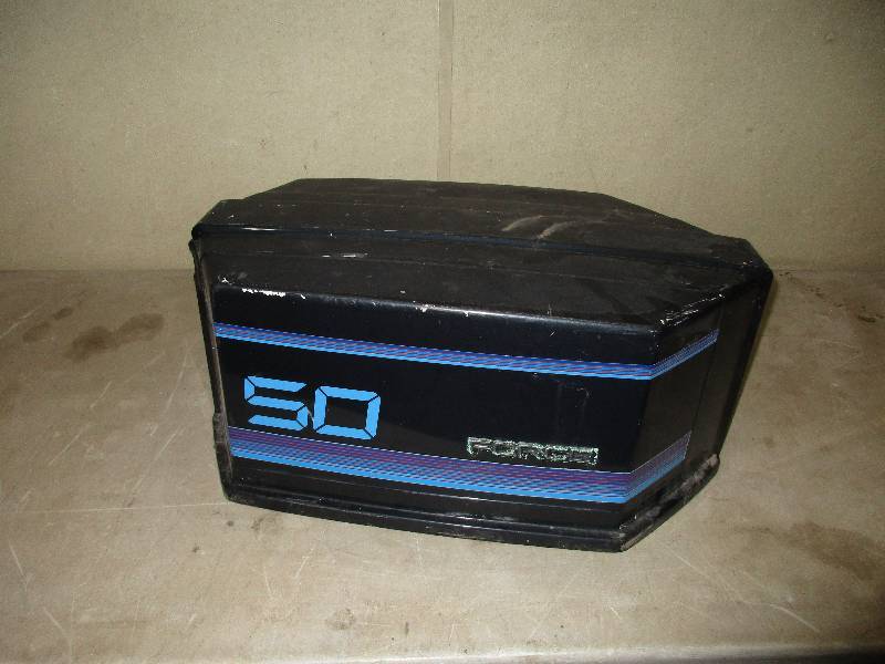 lot 1 image: 50 hp Force outboard motor cover