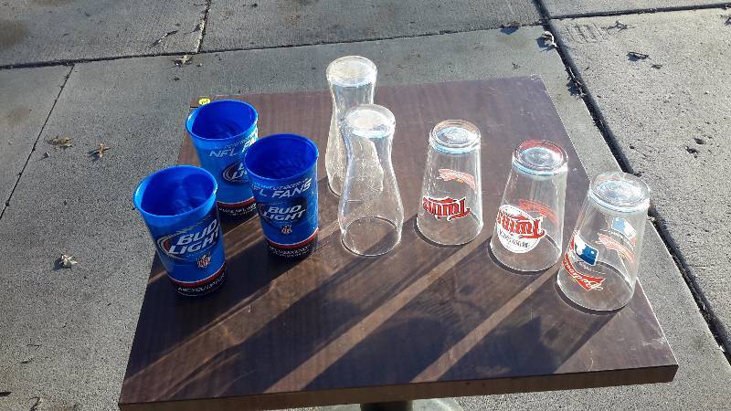 Set of Budweiser glasses