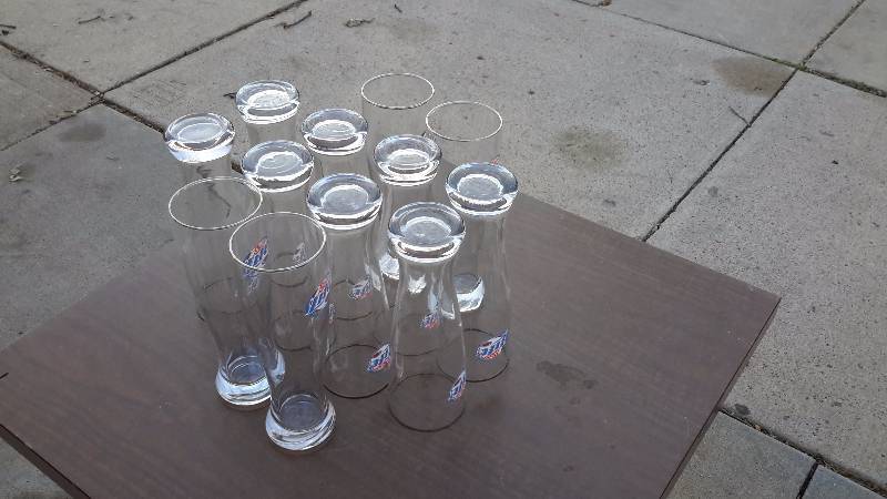 Set of 12 Miller light contour glasses