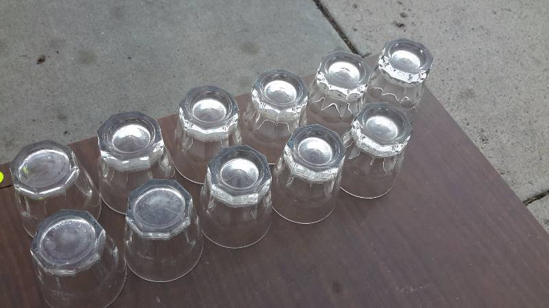 Set of 11 two ounce glasses from liberty duratuff brand
