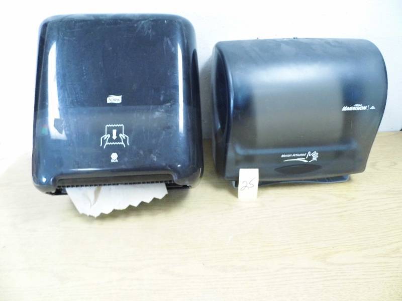 lot 25 image: Marathon & Tork  Paper Towl Dispensers