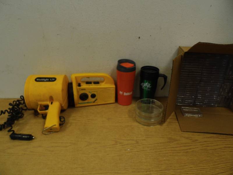 lot 46 image: Worklight - Weather Radio - New Drink Cups