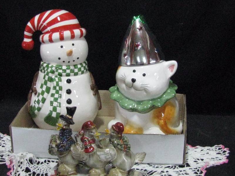 Cookie Jars Duck Figurine Christmas Decorations Collectibles K Bid Cookie Jars Duck Figurine Christmas Decorations Collectibles K Bid