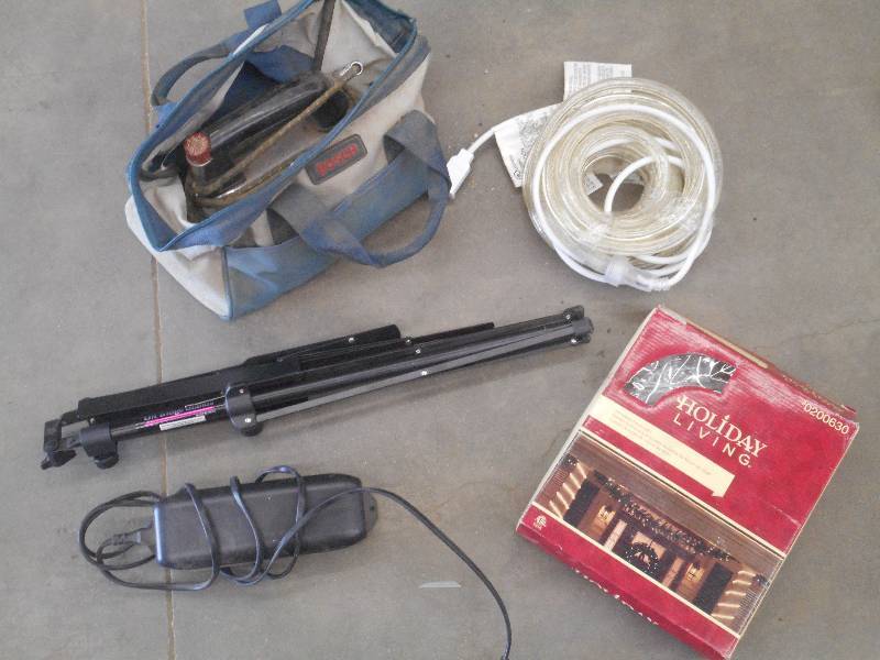 lot 45 image: Lot Of Holiday Lights, Music Stand...