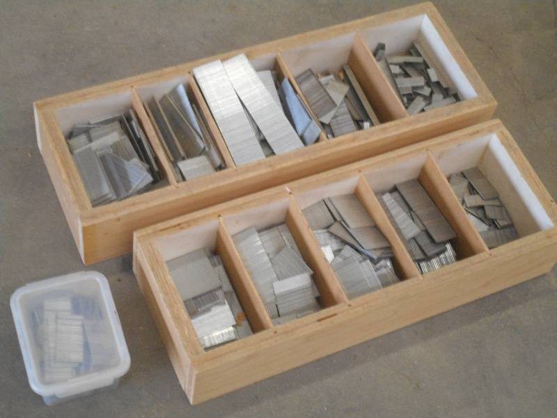 lot 46 image: (2) Trays Of Assorted Staples-Brad ...