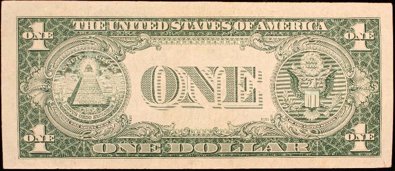 1935-D $1 BLUE SEAL SILVER CERTIFICATE AU