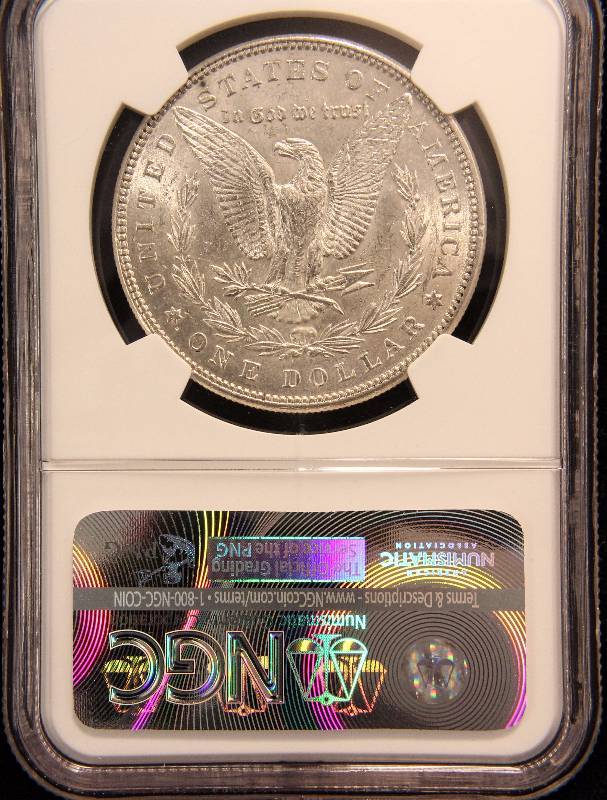 1885 MORGAN SILVER DOLLAR CERTIFIED MS62 NGC