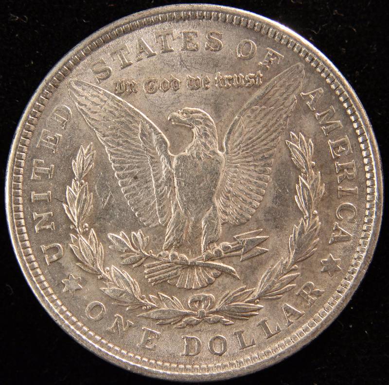 1921 MORGAN SILVER DOLLAR AU