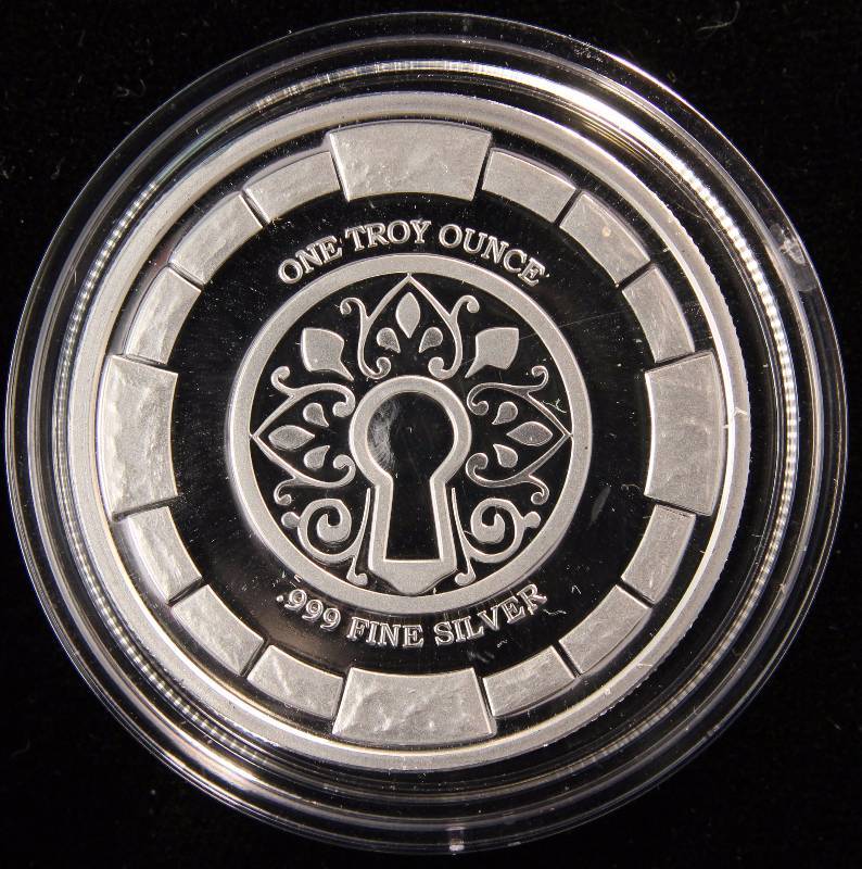 1 TROY OZ. .999 FINE SILVER PROOF NWT MINT STANSBERRY RESEARCH IN AIRTITE HOLDER