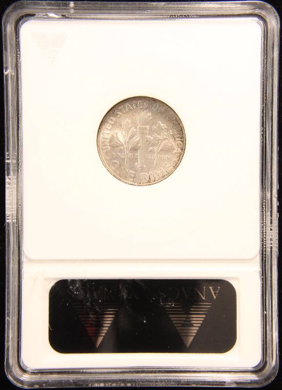 1948-D ROOSEVELT SILVER DIME MS66 ANACS
