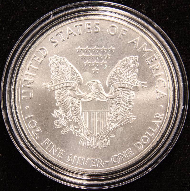 2013 AMERICAN SILVER EAGLE 1 TROY OZ. .999 FINE SILVER DOLLAR IN AIRTITE CAPSULE