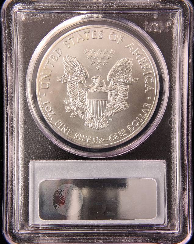 2012-W AMERICAN SILVER EAGLE 1 TROY OZ. .999 FINE SILVER DOLLAR MS69 PCGS