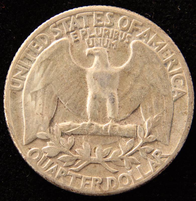 1957 SILVER WASHINGTON QUARTER XF