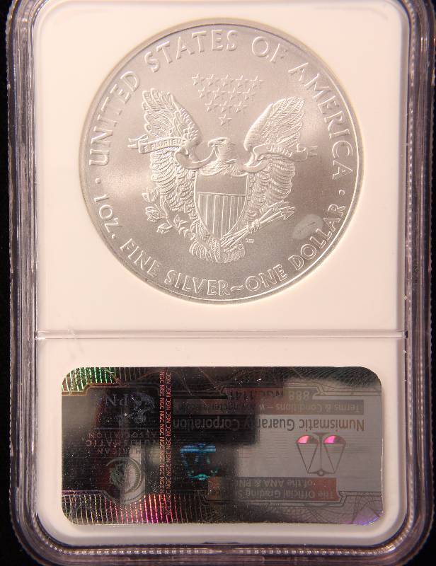 2009 AMERICAN SILVER EAGLE .999 FINE SILVER 1 TROY Oz. NGC MS69