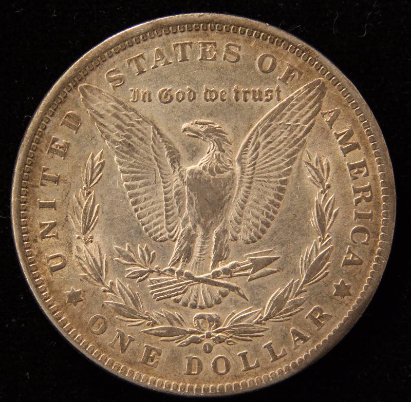 1884-O MORGAN SILVER DOLLAR AU