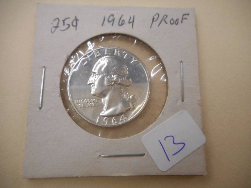 1964 Washington Proof Quarter ...