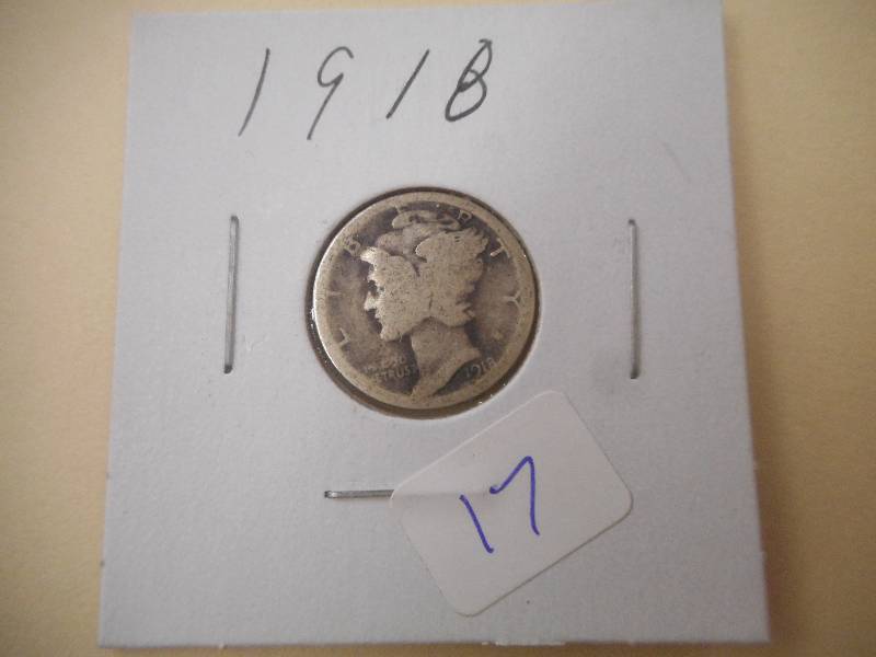 1918 Mercury Dime...