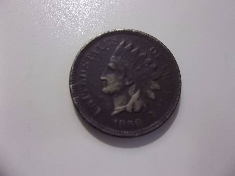 1859 Indian Head Cent Bronze