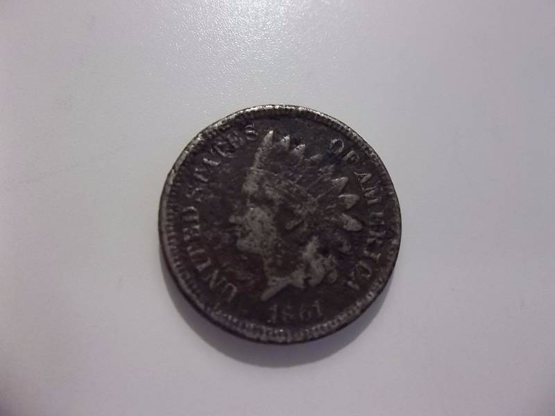 1861 Indian Head Bronze Cent