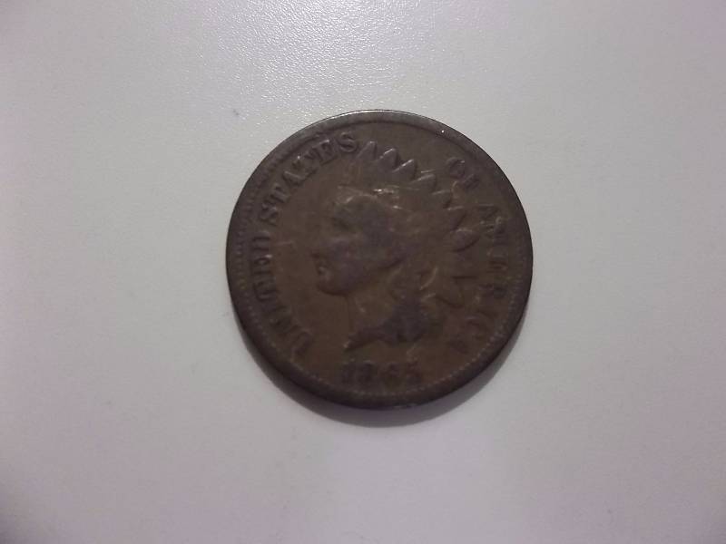 1865 Indian Head  Cent
