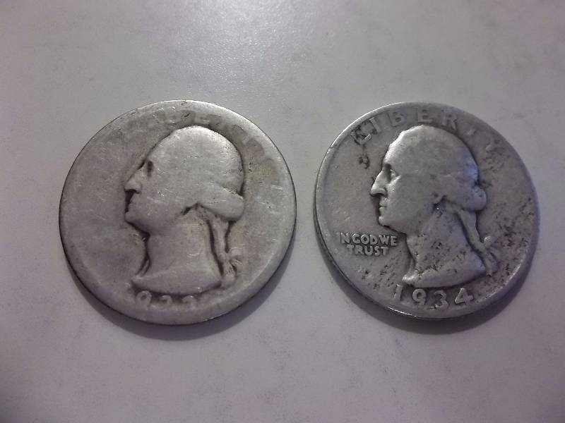 1932, 1934 Washington Quarters