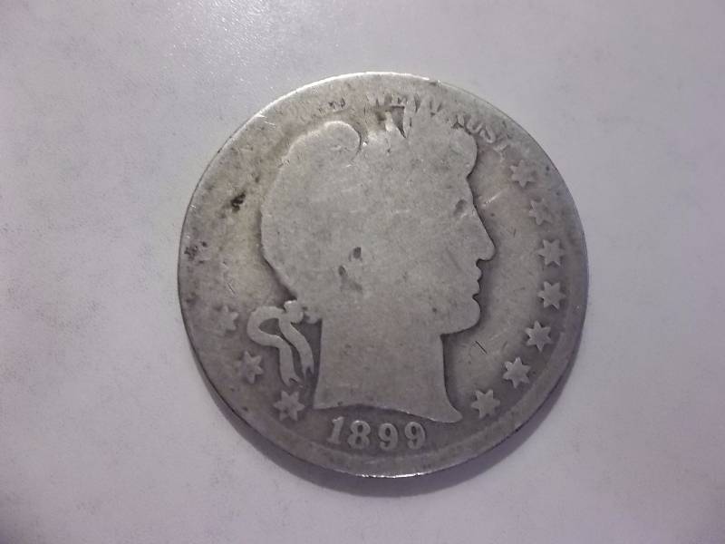 1899  Barber Half Dollar
