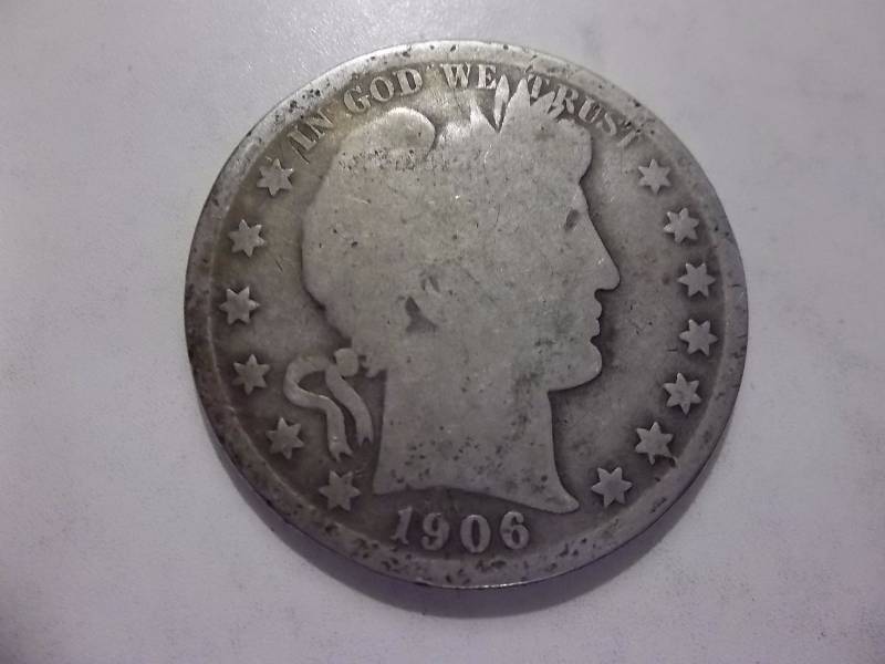 1906 O Barber Half Dollar