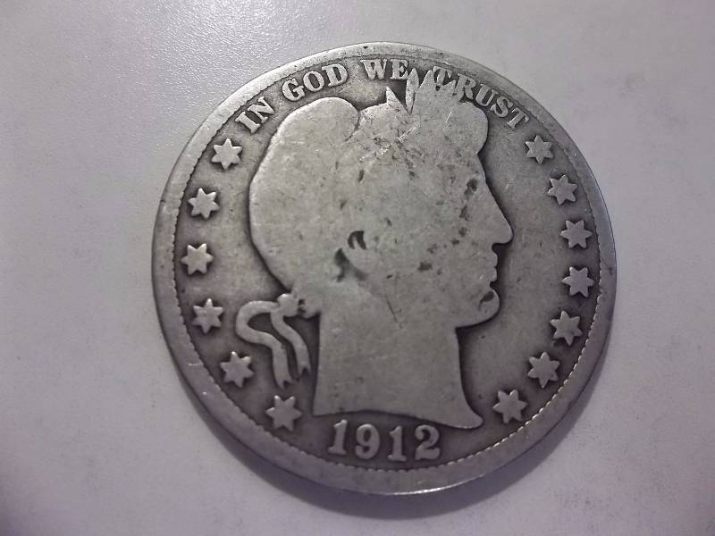 1912  Barber Half Dollar