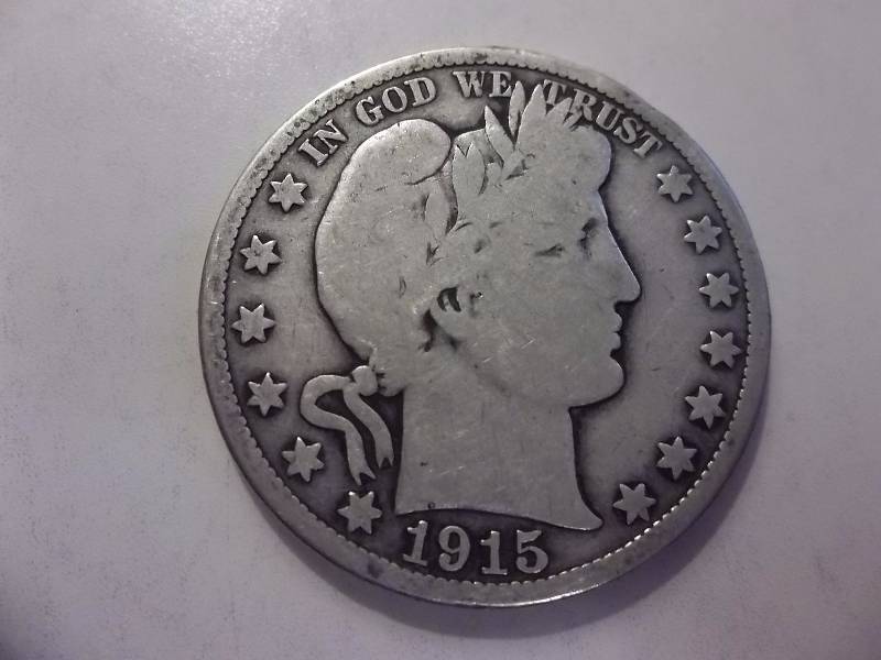 1915 S Barber Half Dollar