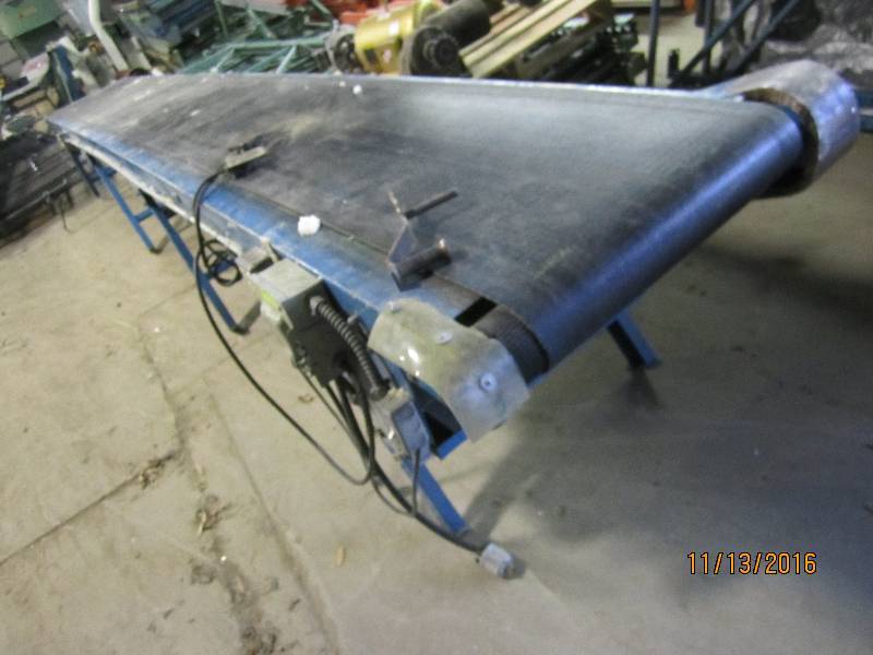 Electric motorized belt conveyor, 1...