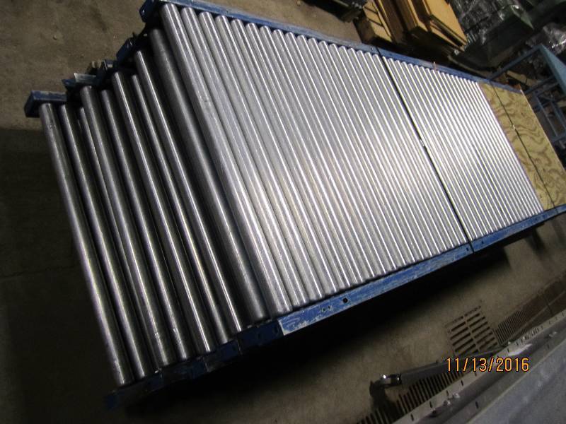 6 sections of roller conveyor each ...