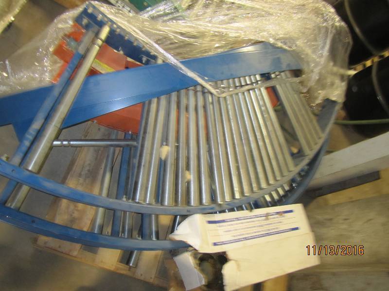 2 curved conveyor sections, as pict...
