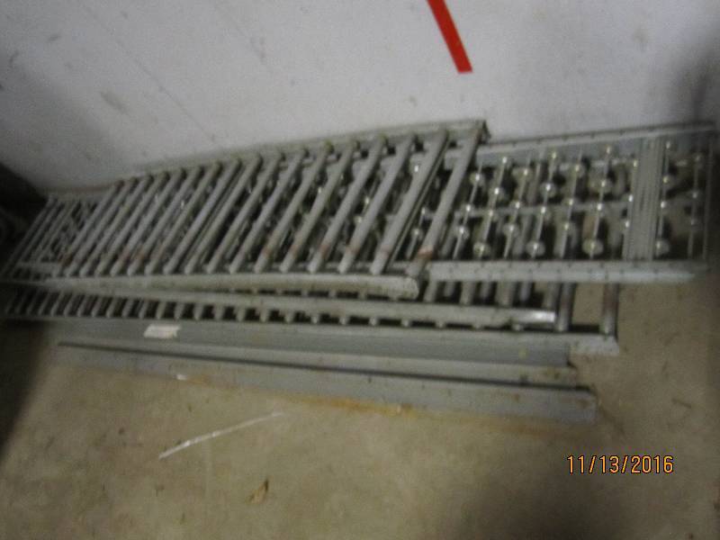 Lot of 4 conveyor rollers 6 to 10 f...