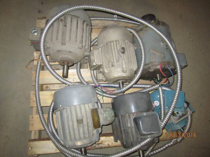 Pallet of motors, need work...