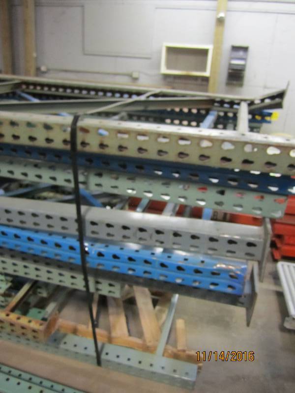 Lot of assorted height pallet racki...