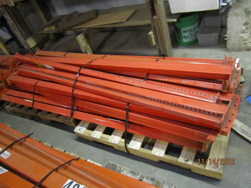 Pallet of 20 8 foot pallet racking ...