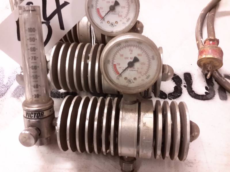 lot 54 image: Misc. Gas Control Gauges as shown