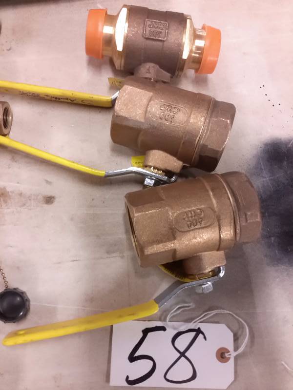 lot 58 image: Apollo Valves as shown 1 inch