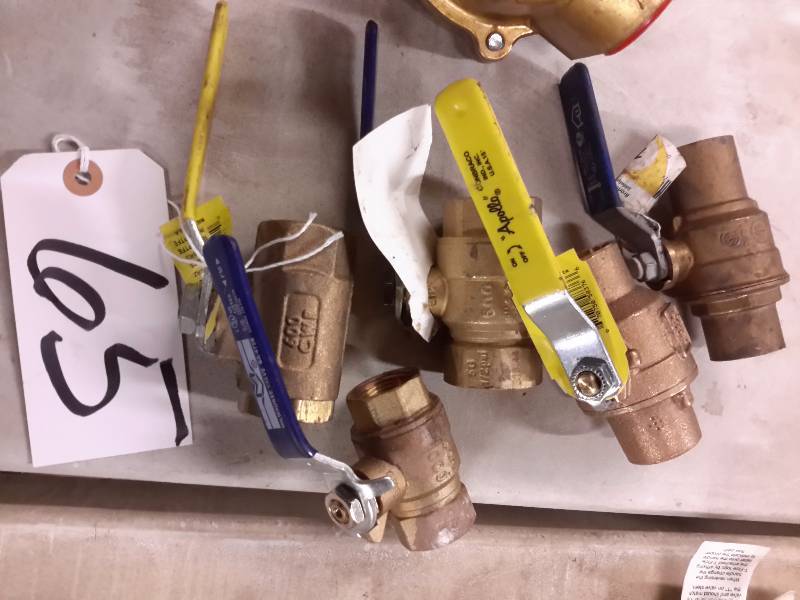 lot 65 image: Misc. Valves as shown
