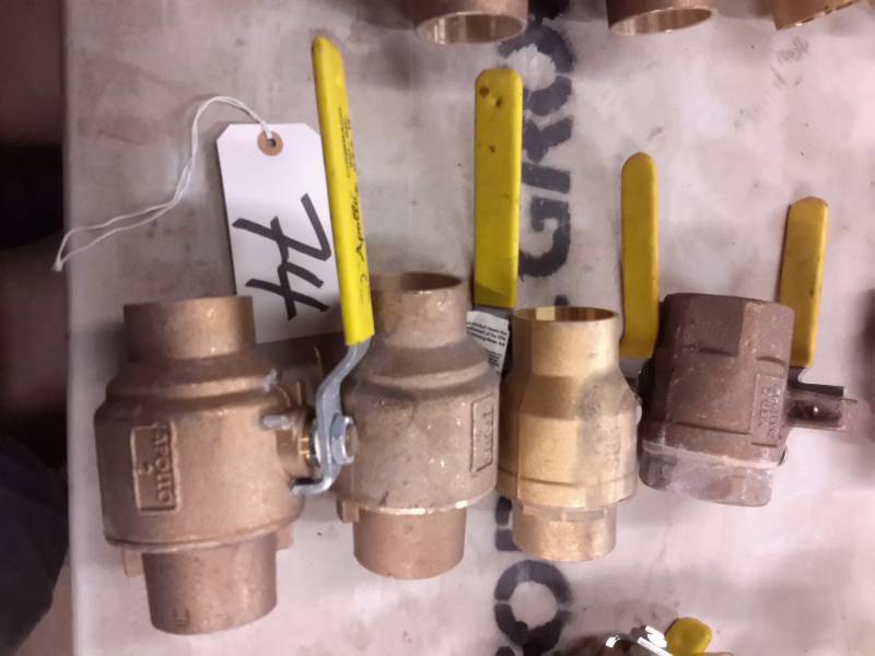 lot 74 image: 4, 2 in valves as shown.. Apollo