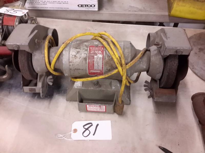 lot 81 image: Wissota Ball Bearing Bench Grinder
