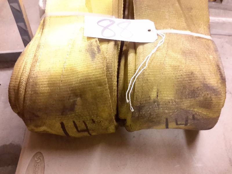 lot 89 image: 2, 14 Foot Total Tool Towlift straps