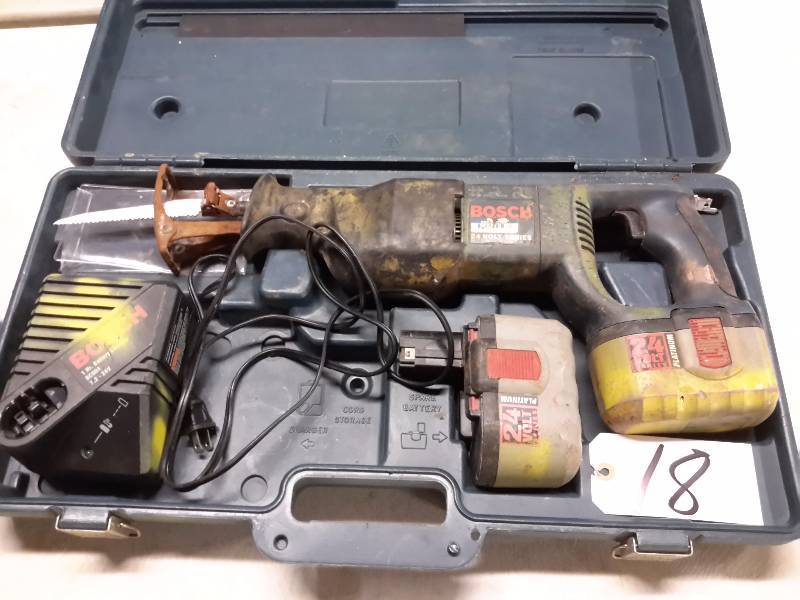lot 18 image: BOSCH, 24Volt Reciprocating Saw