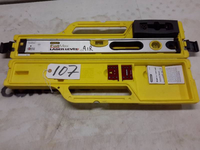 lot 107 image: Stanley, FAT MAX Laser Level and case
