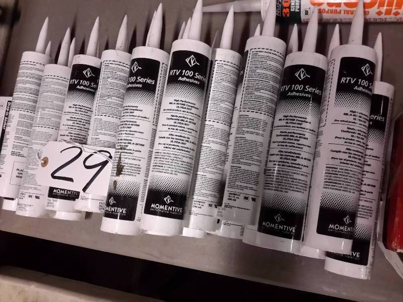 lot 29 image: Large lot of RTV 100 Series Adhesive