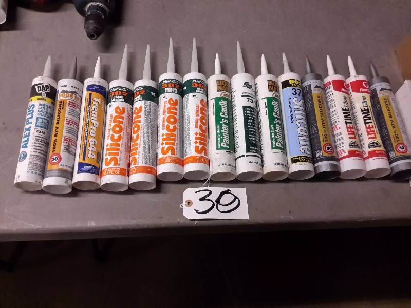 lot 30 image: Lot of Misc. Adhesives and other tubed items