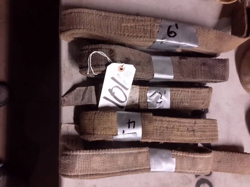 lot 101 image: Tow Straps, see markings for lengths