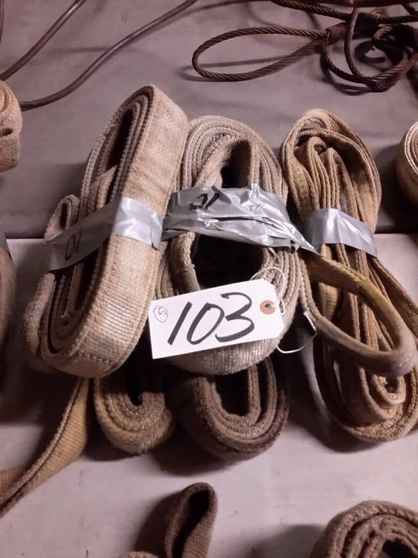 lot 103 image: 6, misc. size tow straps